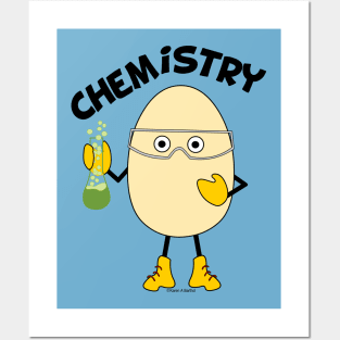 Chemistry Egghead Text Posters and Art